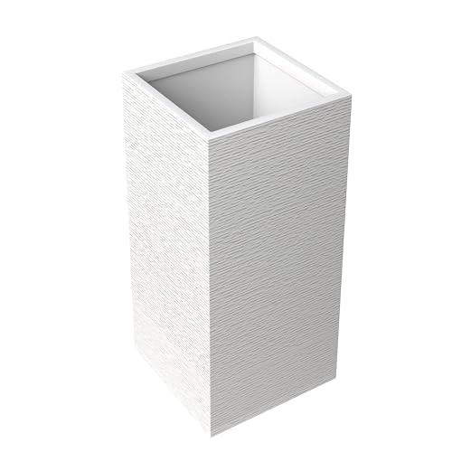 Black 31 Inch Tall Square Planter U74170