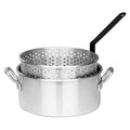 10-qt Aluminum Fry Pot with Perforated Aluminum Basket B753171