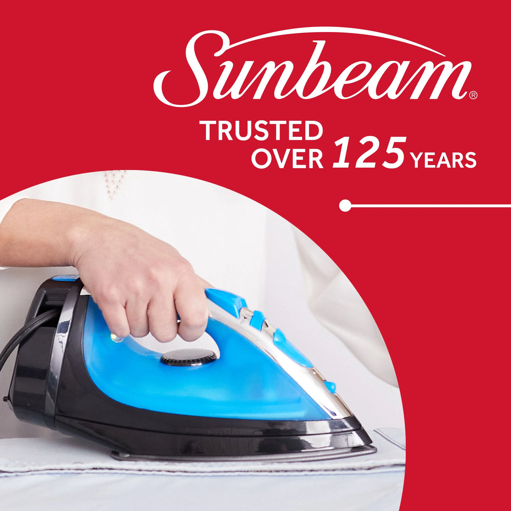1400W Steammaster Iron with Retractable Cord, Blue and Black Finish G9345