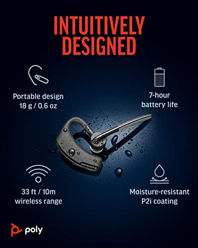Wireless Headset Single-Ear Bluetooth with Noise-Canceling Mic Z163447
