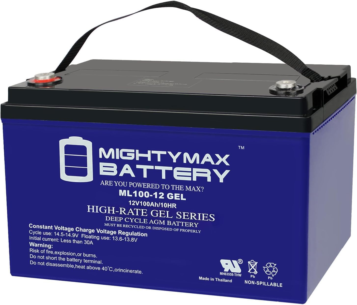 12V 100AH Gel Battery H394070