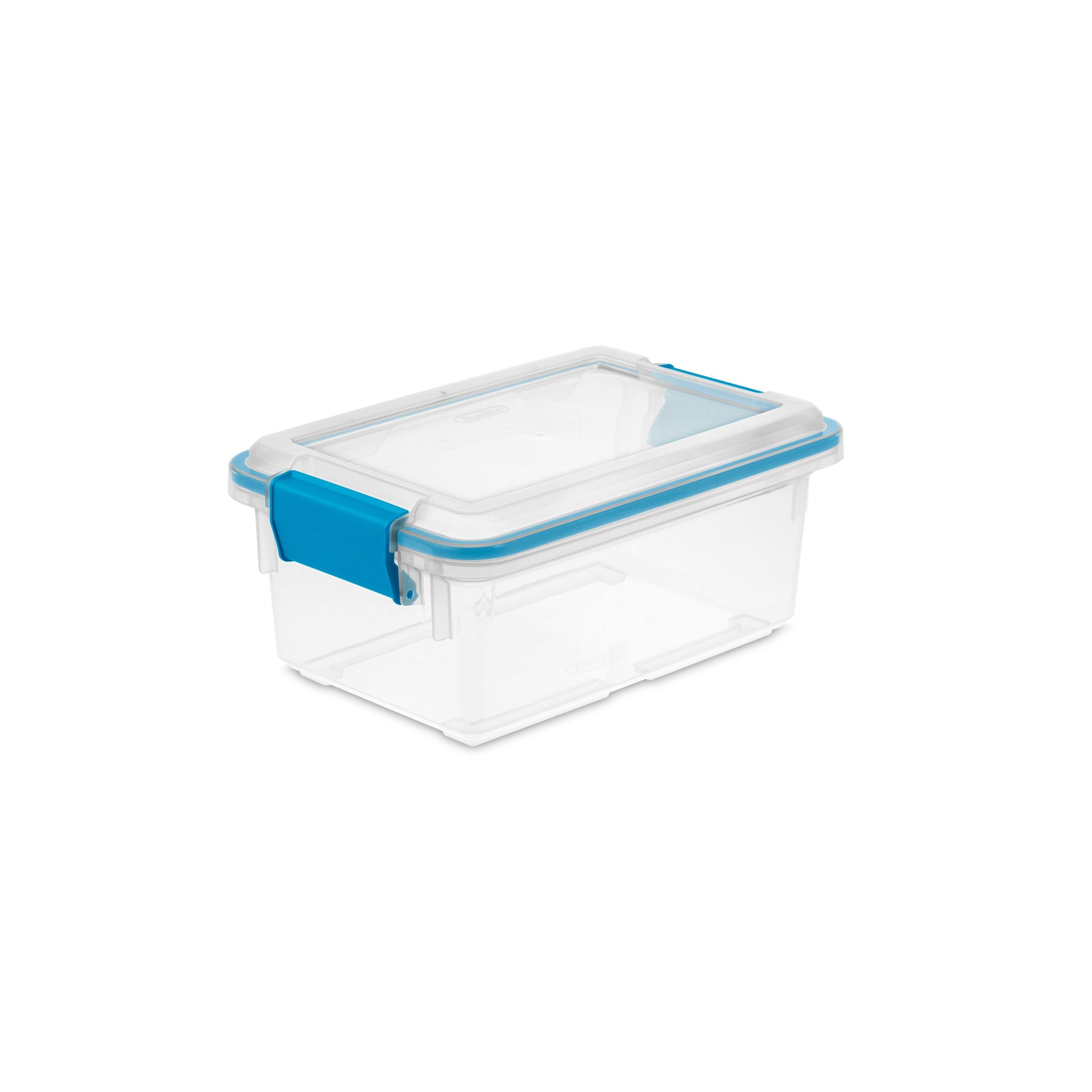 7.5 Quart Clear Plastic Storage Box with Lid (6 Pack) Z75988