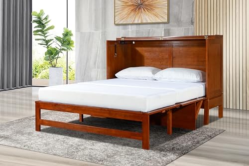 Queen Size Murphy Cabinet Chest Desk Bed with Drawers G625