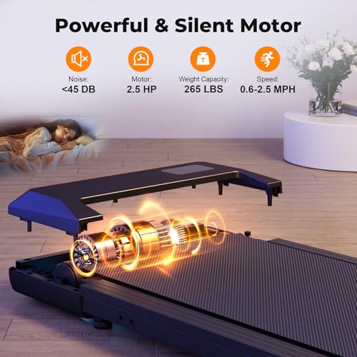 3 in 1 Portable Treadmill with Remote Control LED Display, 2.5 HP O5773