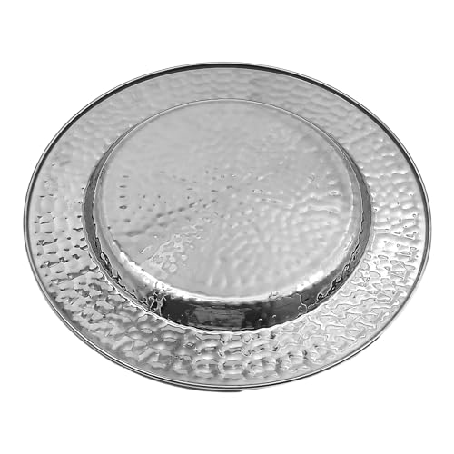 13-Inch Stainless Steel Gold Charger Plates Set of 6 Z8866