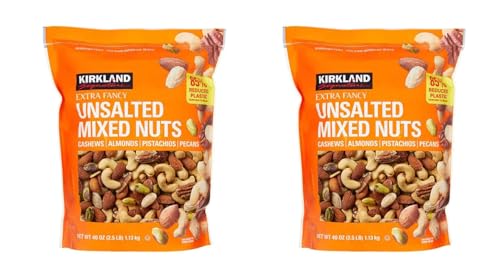 Unsalted Mixed Nuts 2.5 lb, 2 Pack Z8500