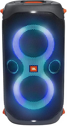 Black Portable Party Speaker with Built-in Lights F784