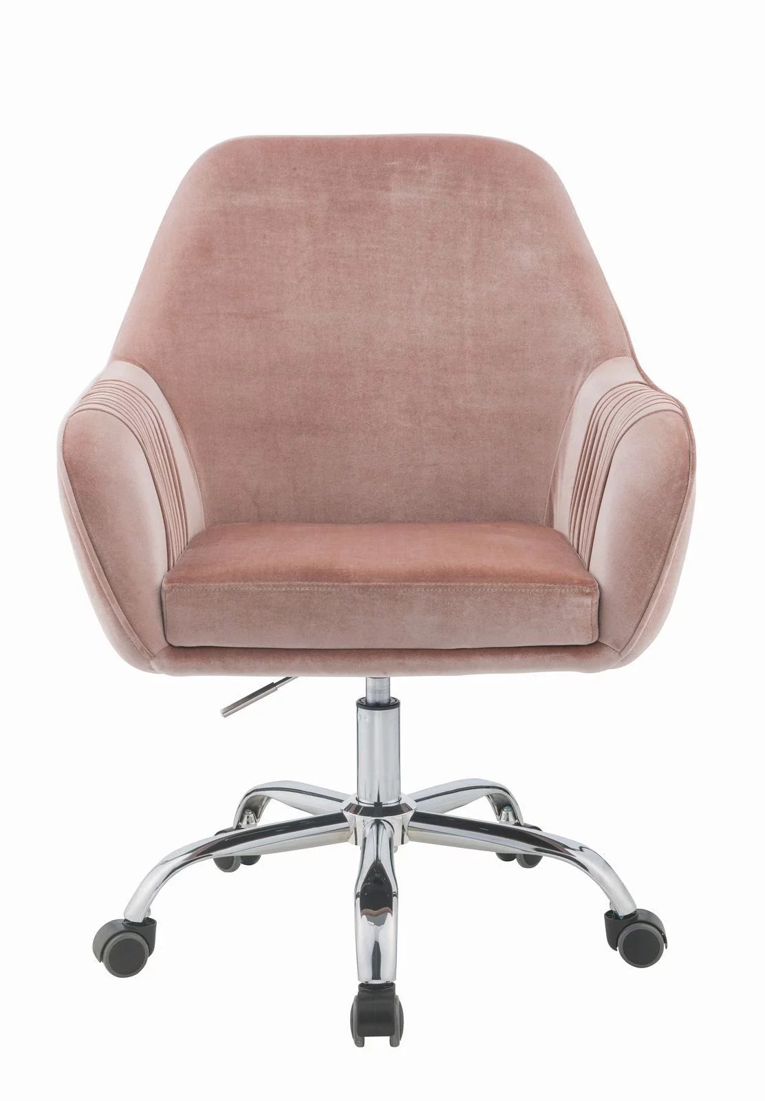 Pink Peach Velvet Office Chair J370691