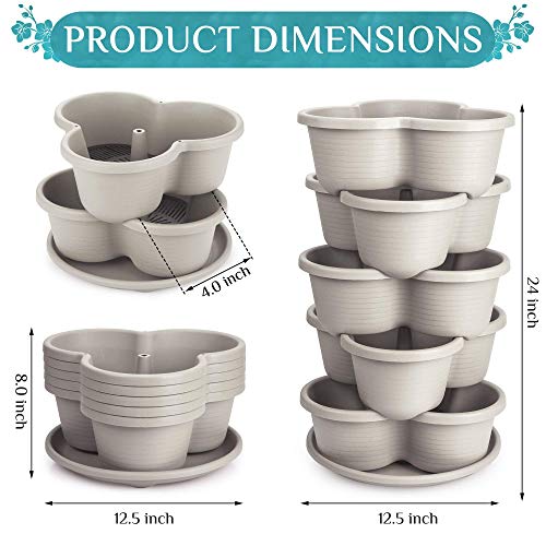 Terracotta 5-Tier Stackable Planter C4321