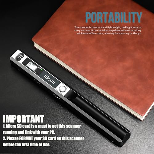 Wireless A4 Document Scanner with 16GB Card F135