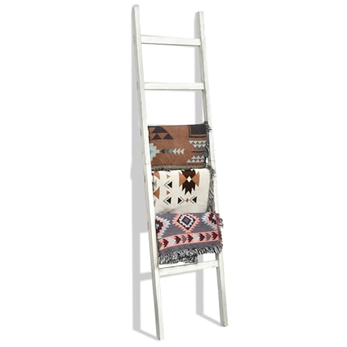 Black 6.4ft Wooden Blanket Ladder O957