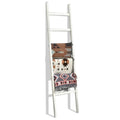 Black 6.4ft Wooden Blanket Ladder O957