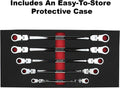 5 pc Extra Long Flex Head Ratcheting Wrench Set U748