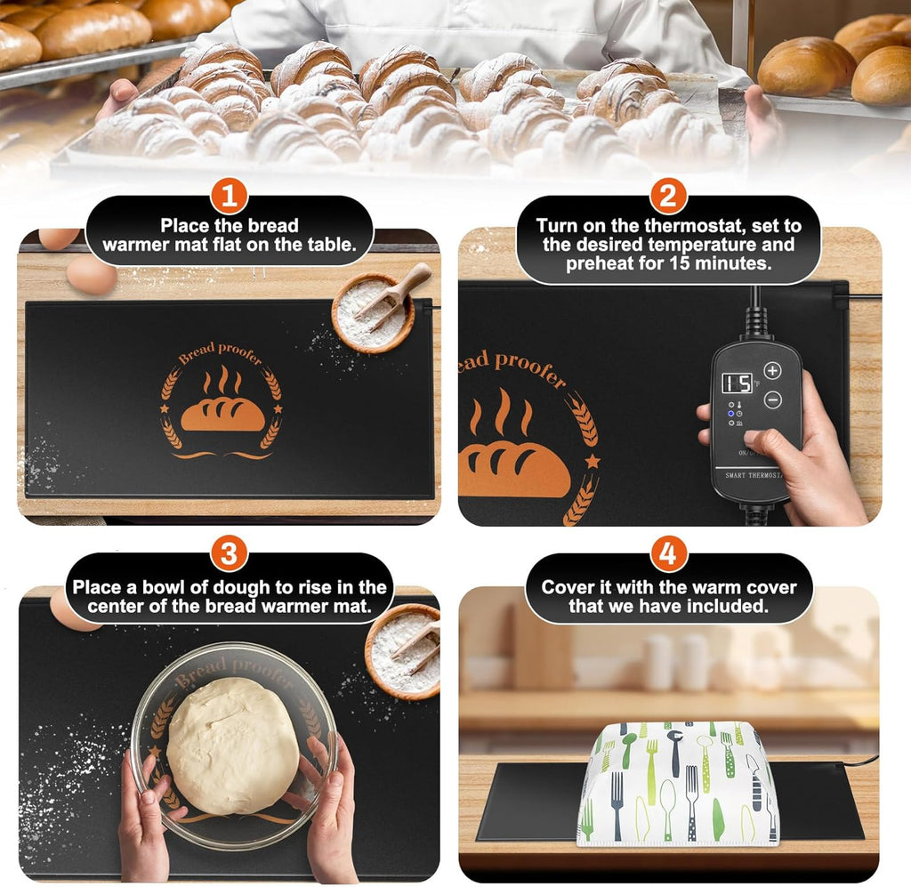 59°F - 140°F Adjustable Dough Proofing Heating Mat Z4775