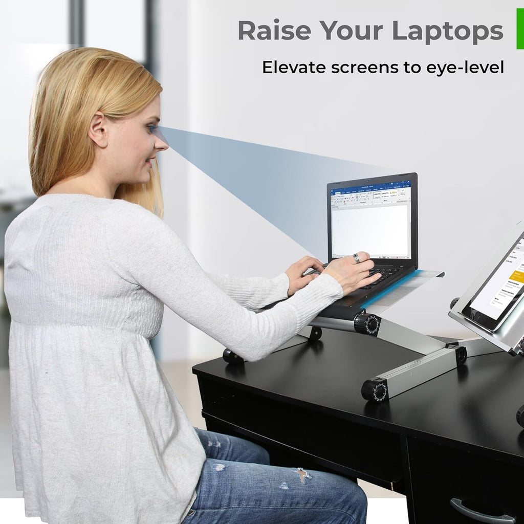 Adjustable Height Aluminum Laptop Cooling Stand X469