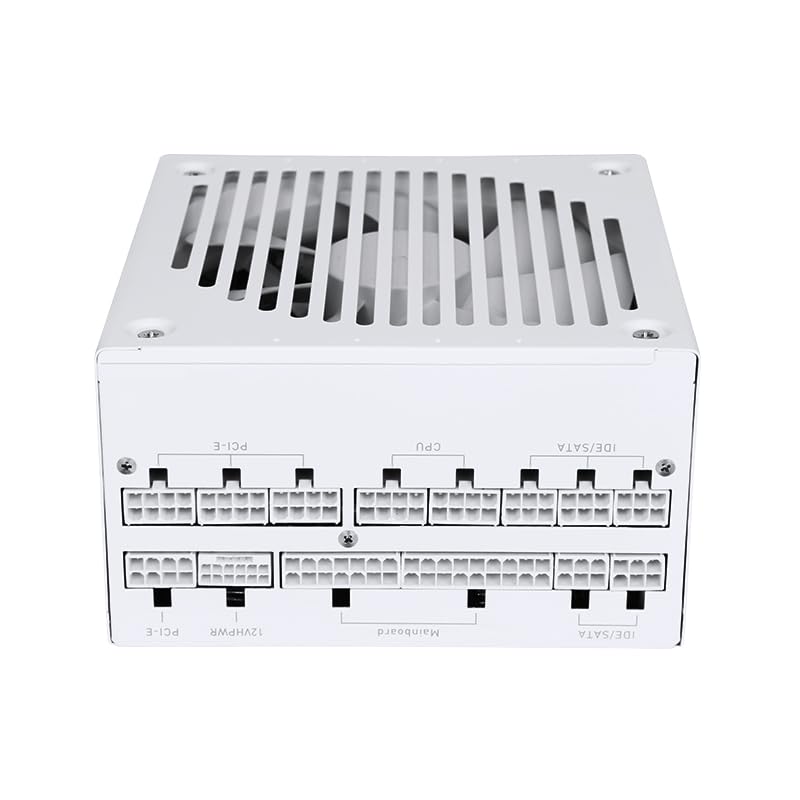 850w White ATX 3.0 PCIE 5.0 80Plus Platinum Full Modular Power Supply V42474