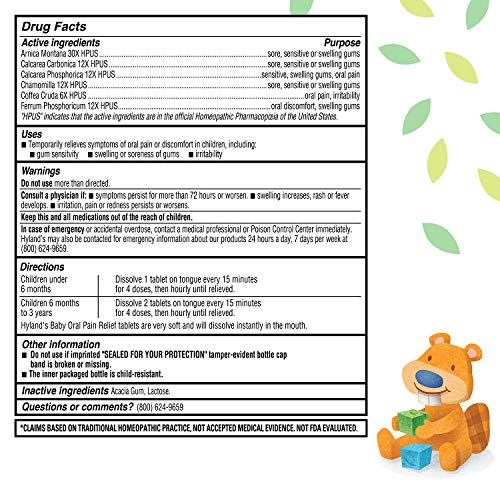 125 Count Baby Daytime Soothing Tablets S9973
