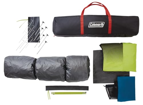 Coleman Camping Tent with Instant Setup, 4/6/8/10 Person Weatherproof Tent with Double-Thick Fabric and Carry Bag Y7692