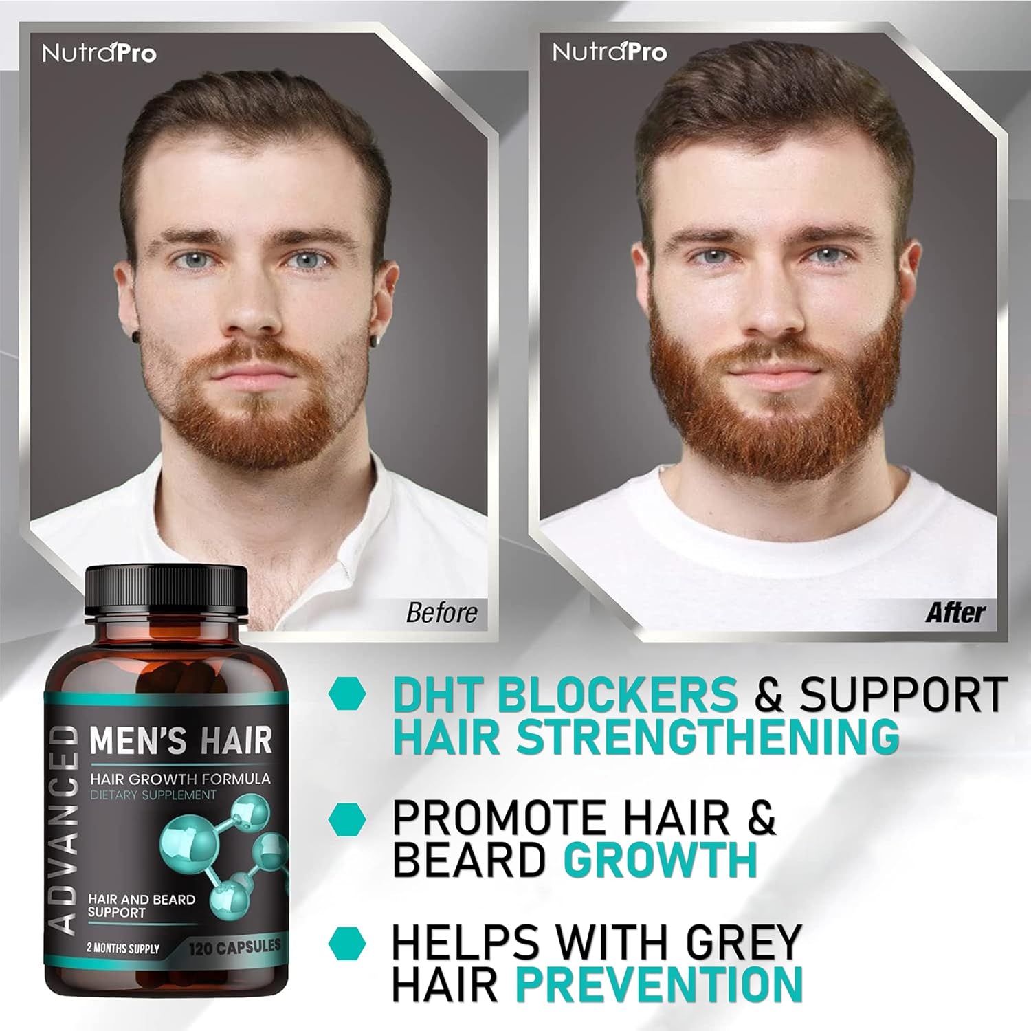 Hair Growth Vitamins, 120 Capsules T6072