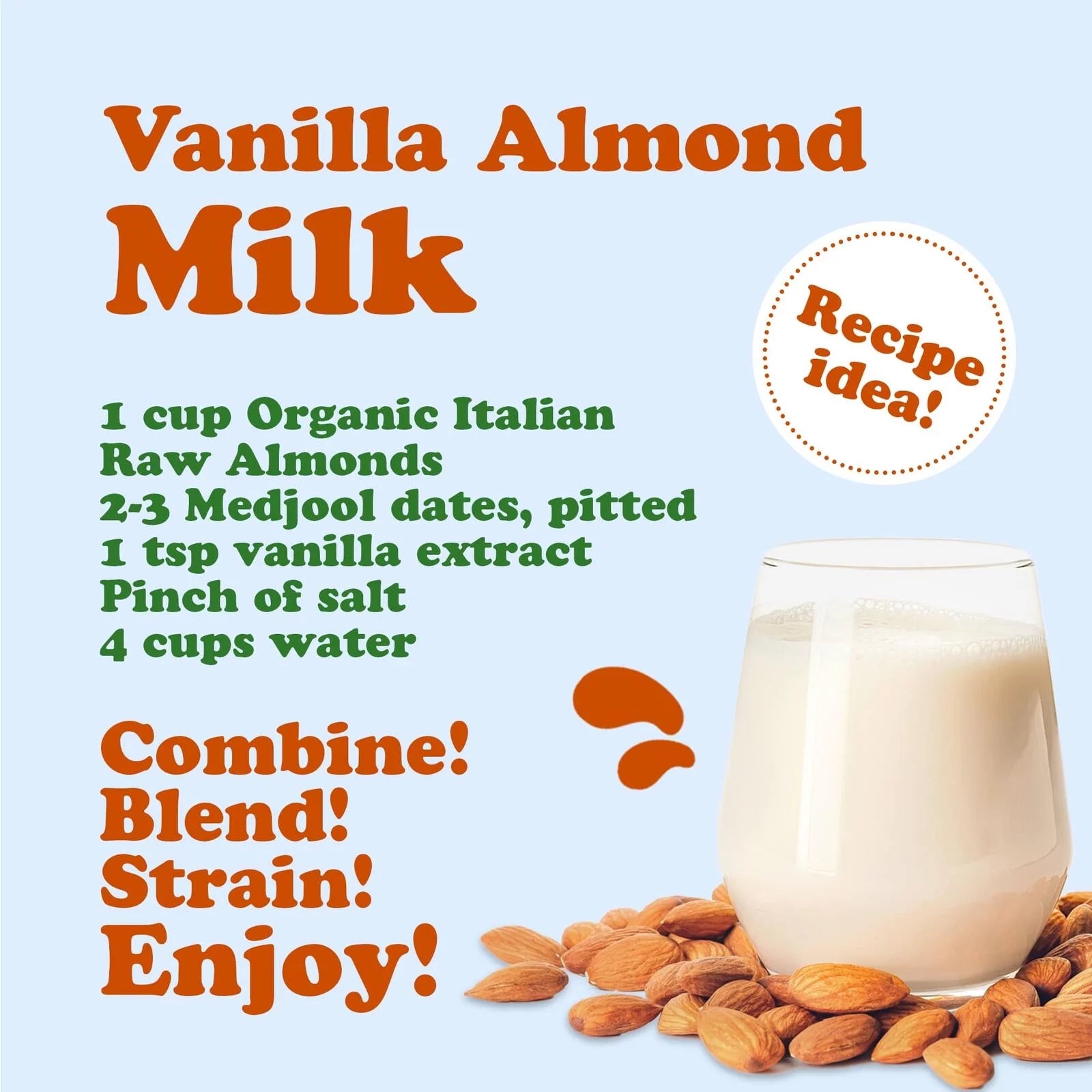 Organic Raw Almonds, 3 Pounds X901619