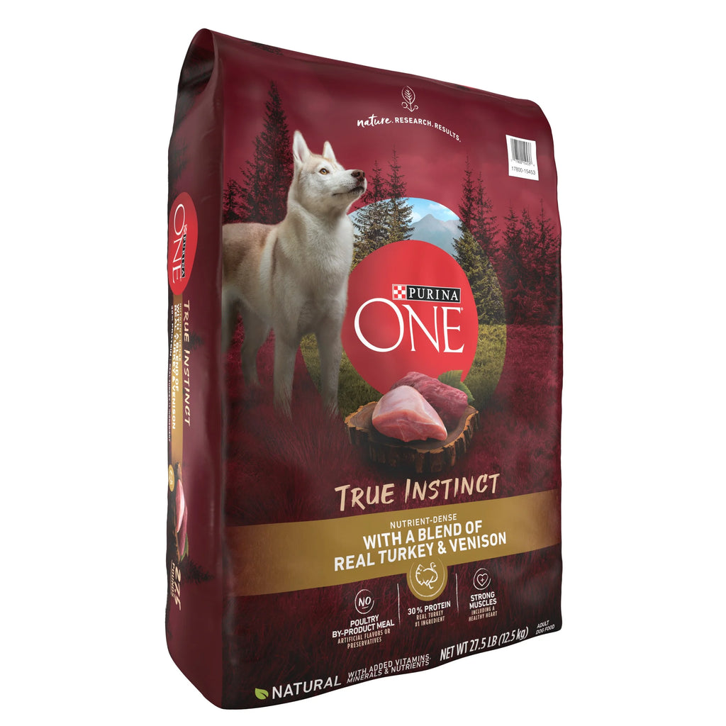Natural Dry Dog Food with Real Turkey & Venison - 27.5lbs P48798