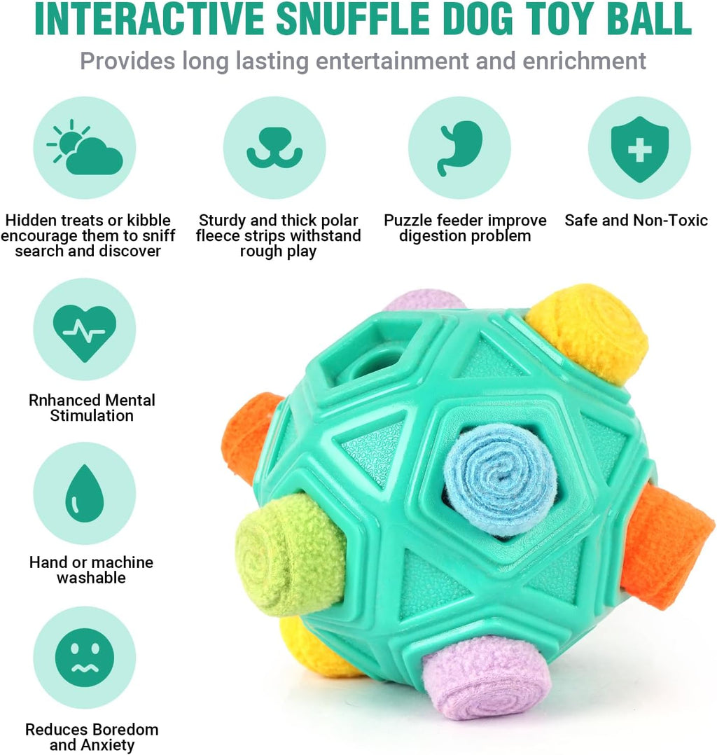Dog Puzzle Toy Snuffle Ball Treat Dispensing Toy, Machine Washable T15568
