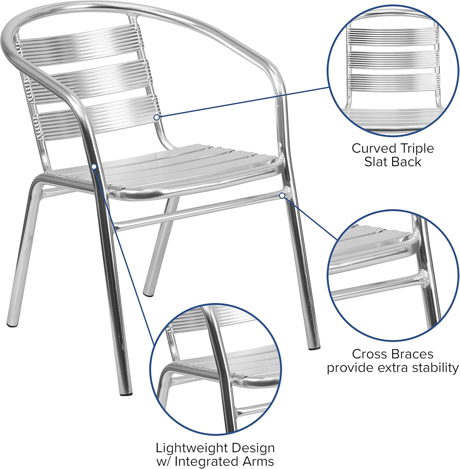 Heavy Duty Aluminum Stack Chair J359580
