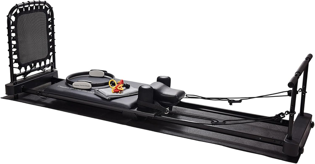 Black Foldable Pilates Reformer J2360