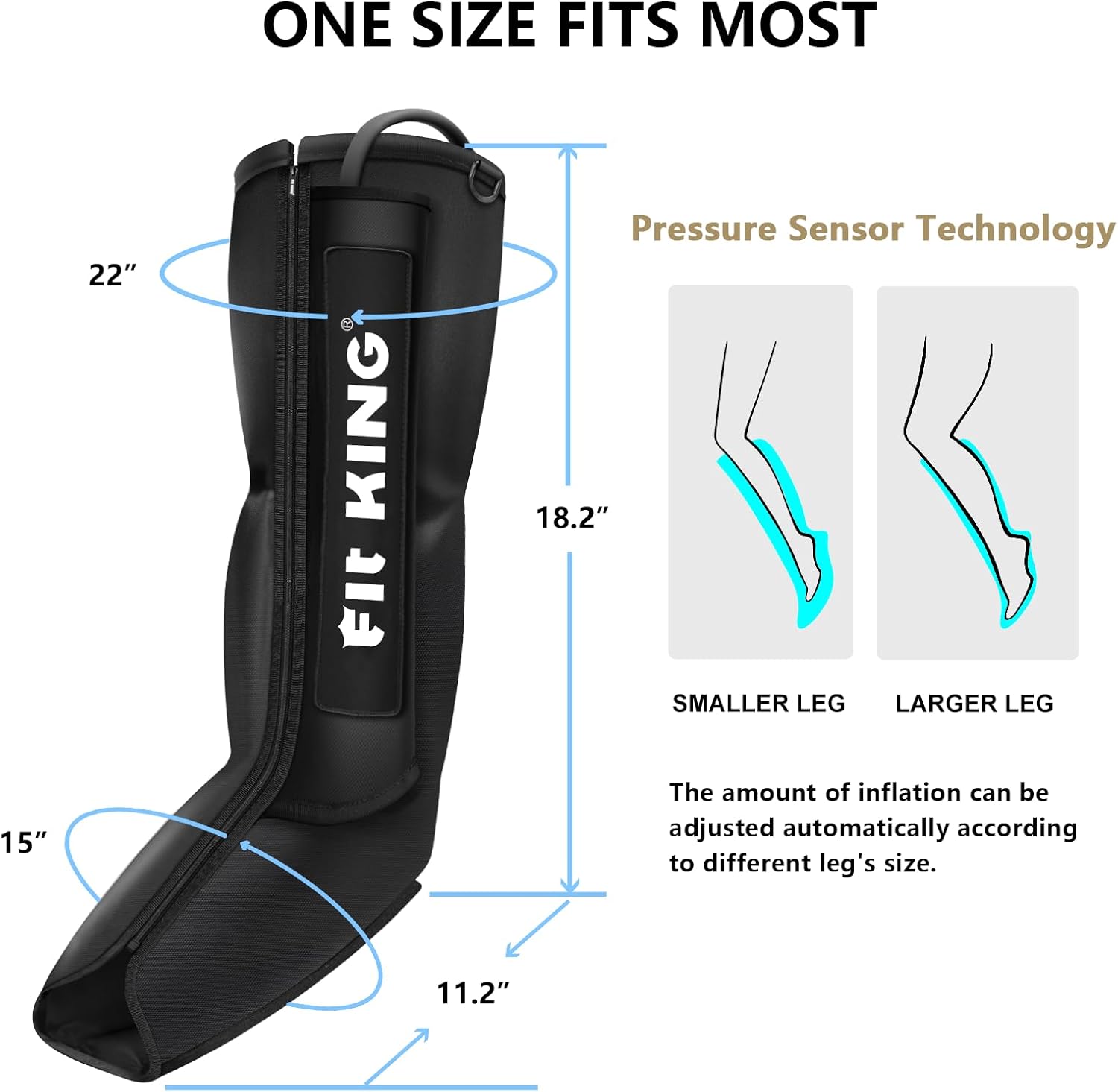 Leg Compression Boots Massager for Foot and Calf Recovery U131