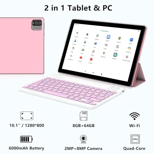 Android Tablet 10.1 Inch 64GB+4GB 8MP Dual Camera 6000mAh F3227