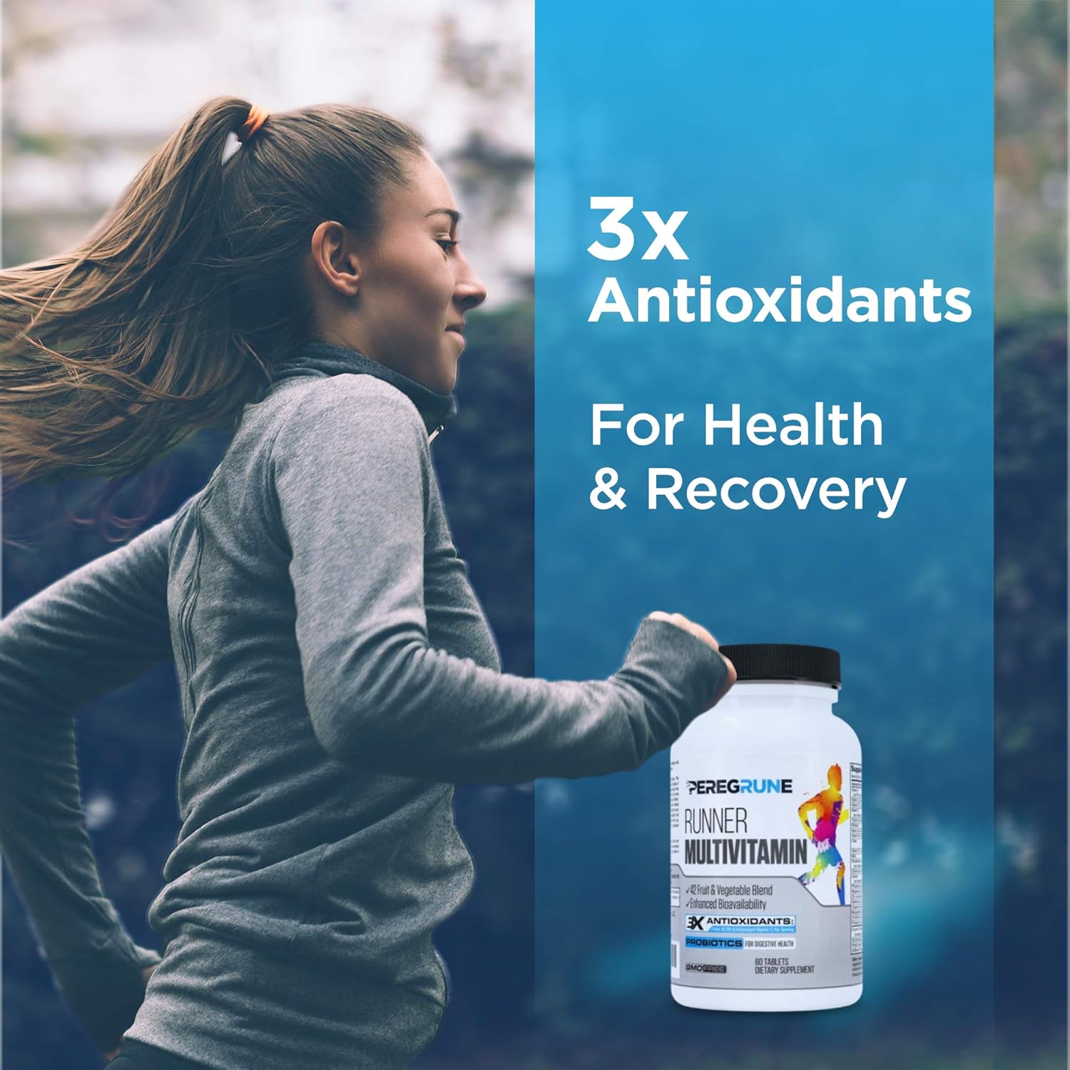 Runner Multivitamin with Antioxidants, B Complex, Probiotics F194966