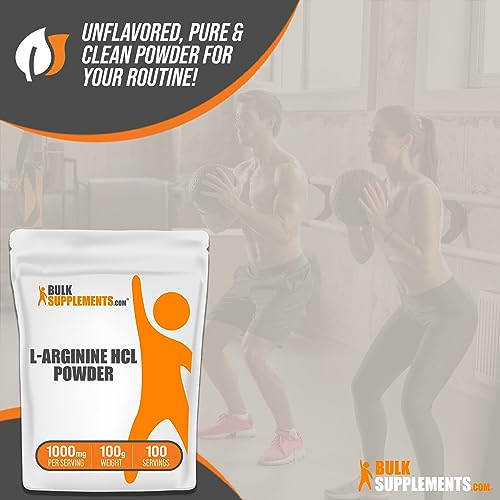 L-Arginine HCl Powder 1000mg 100g (3.5 oz) G5604