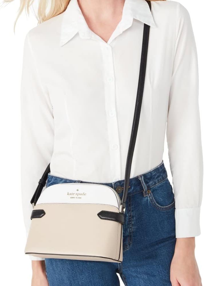 WARM BEIGE MULTI Saffiano Leather Crossbody Bag G550819