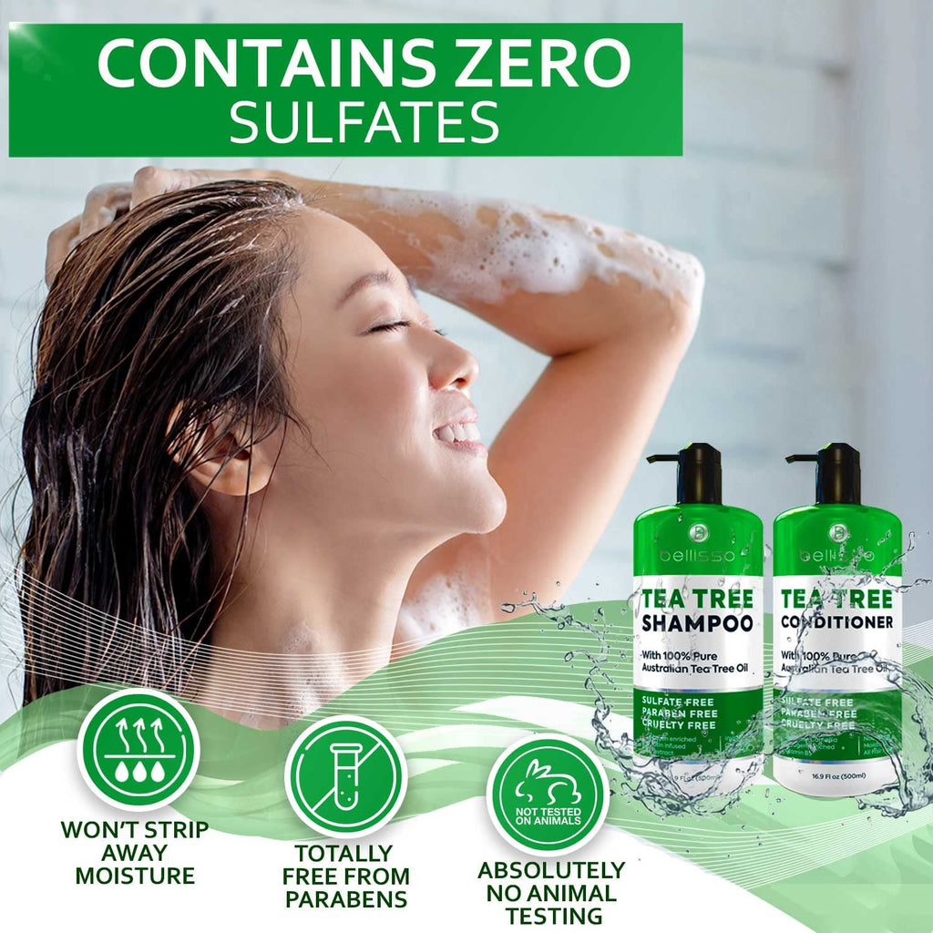 Tea Tree Oil Shampoo and Conditioner Set V11724