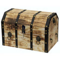 Large Wooden Pirate Trunk with Lockable Latch A30760
