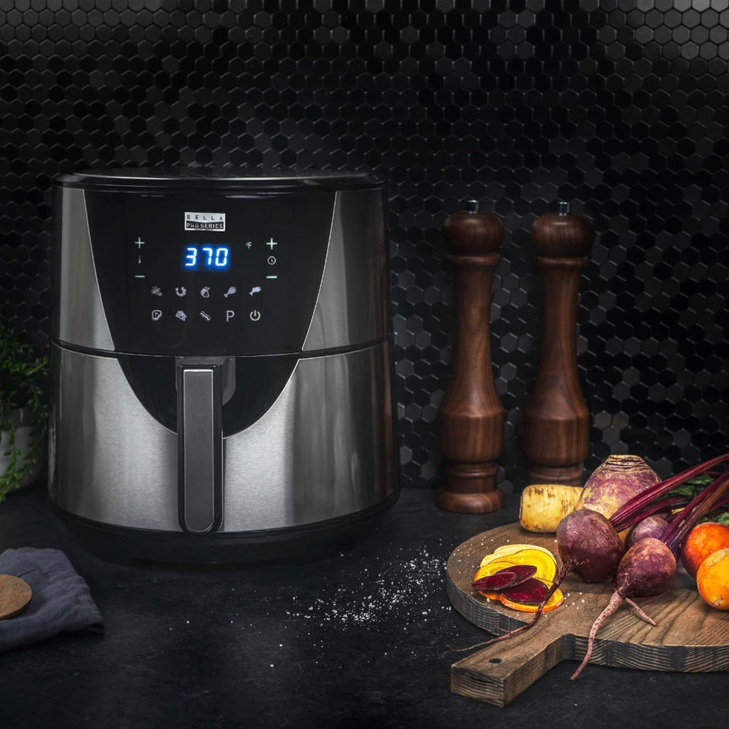 8qt Touchscreen Digital Air Fryer, Stainless Steel U69446