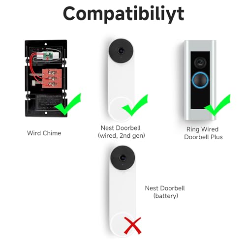 Wireless Doorbell Chime Extender with Receiver X956
