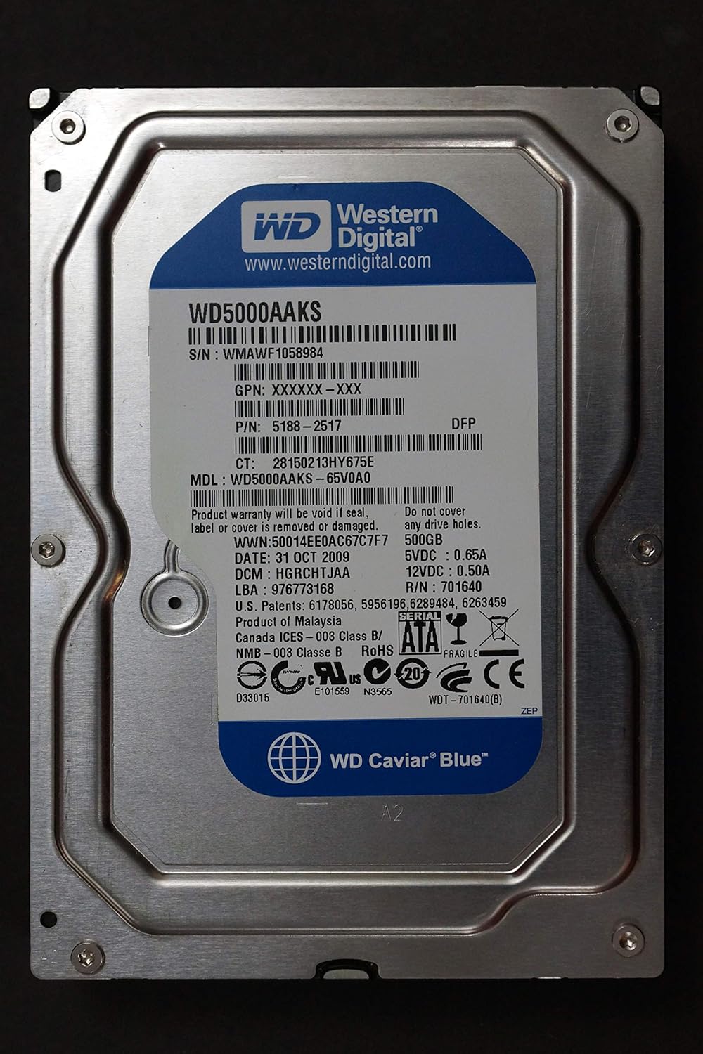 500GB Hard Drive W366