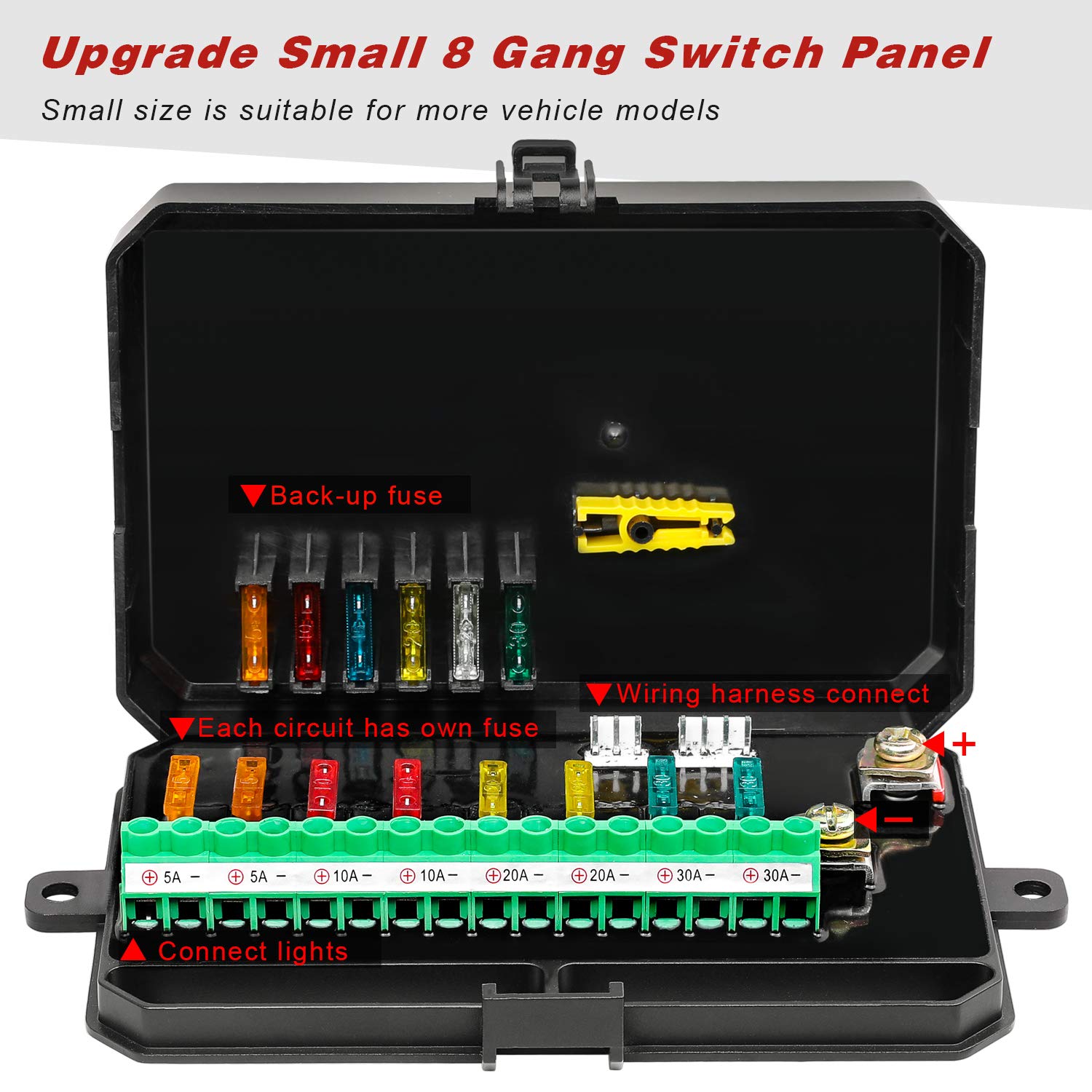 6 Gang Switch Panel Kit Circuit Control Box U518