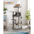 Light Gray Cat Tree with Scratching Posts Hammock B58670