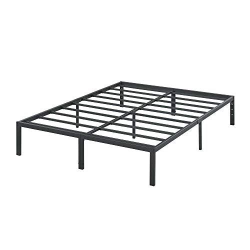 18 Inch Tall Heavy Duty Steel Slat Bed Frame Full Black A665233