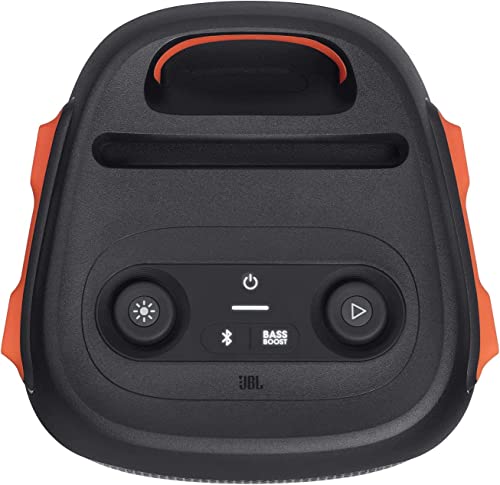 Black Portable Party Speaker with Built-in Lights F784