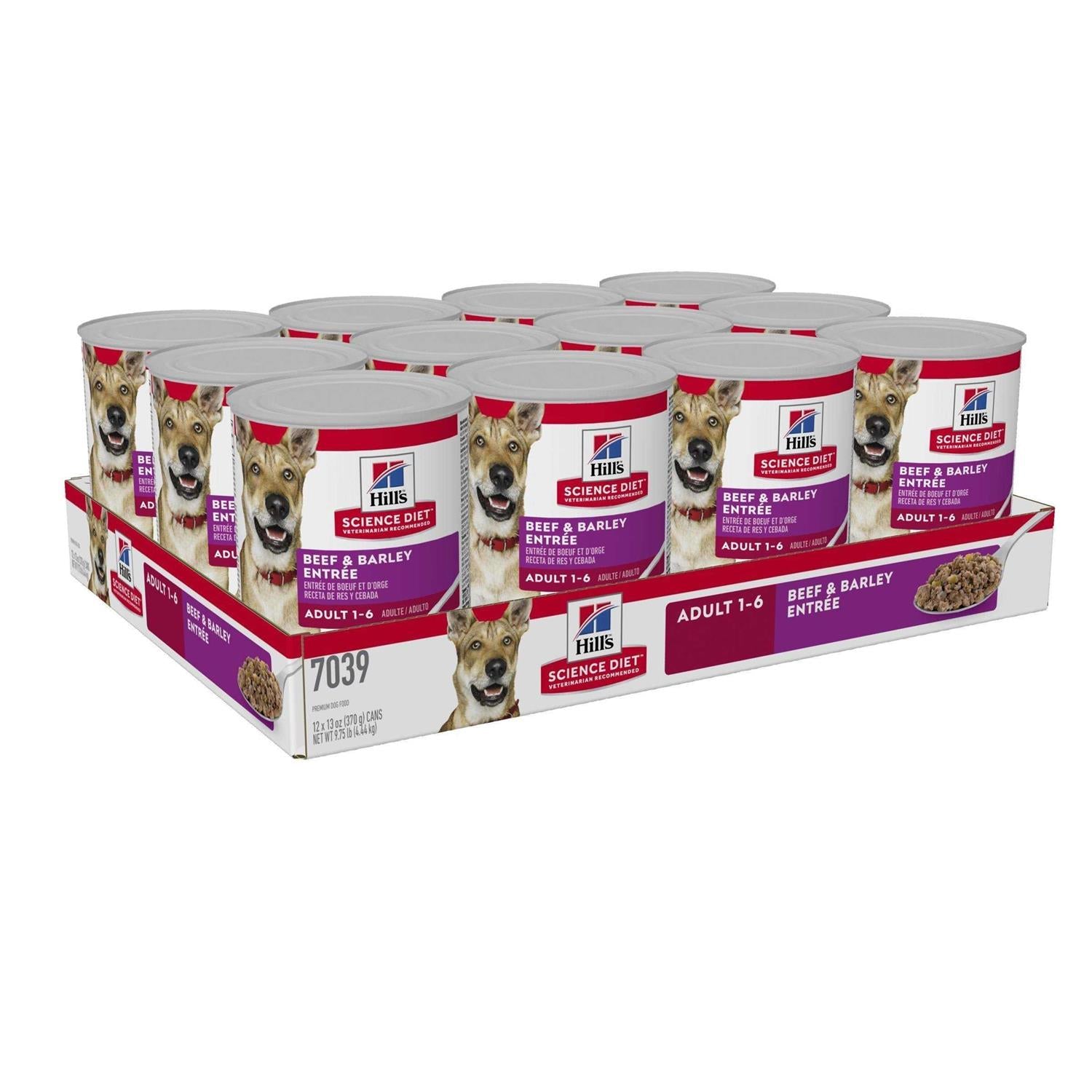 Adult Beef & Barley Entree Dog Food S43290