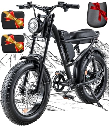 1500W Electric Bike with Full Suspension, 20" Fat Tire, 31.2AH Battery Z65538