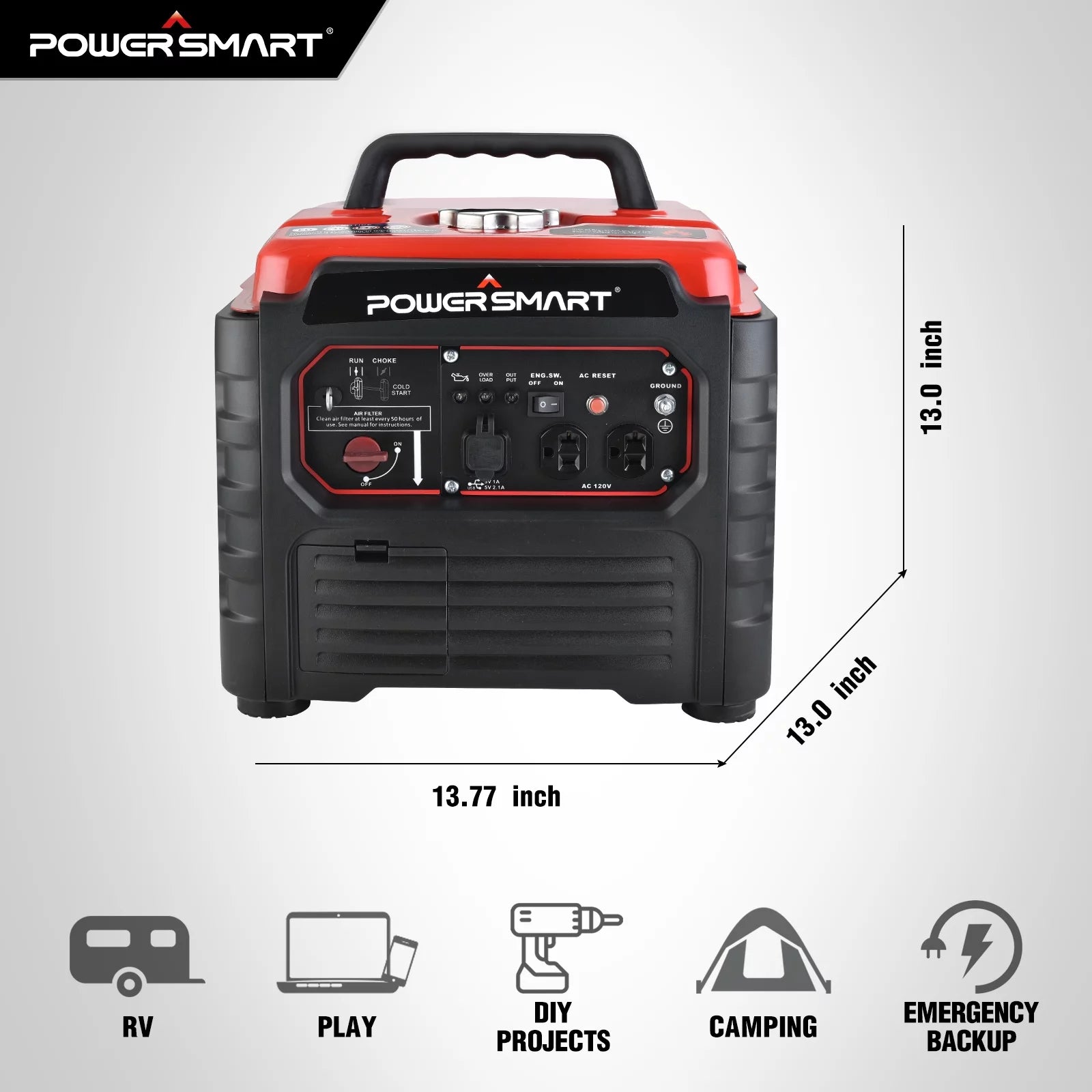 1500 Watt Portable Gas Power Inverter Generator Z616165
