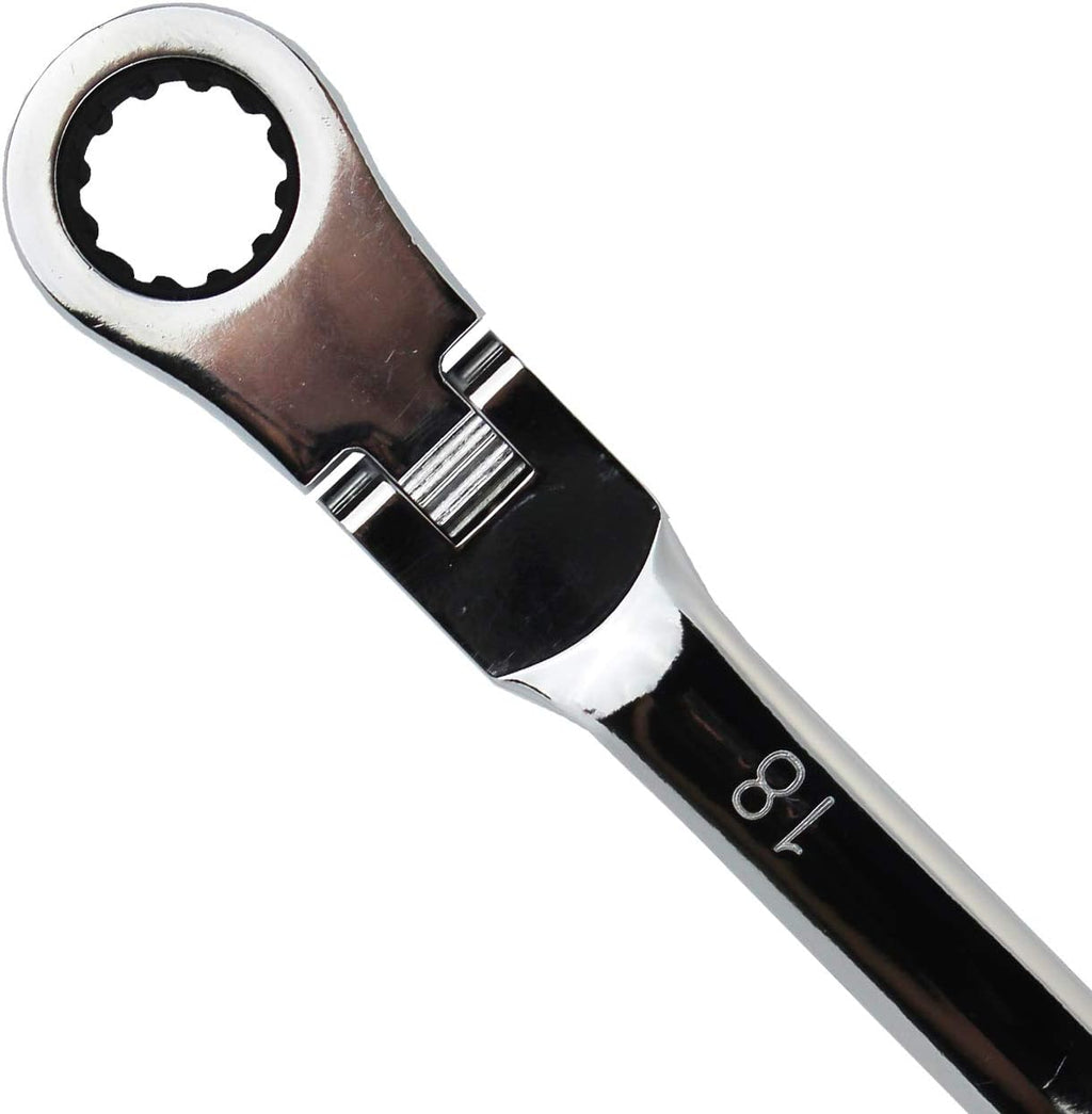 5 pc Extra Long Flex Head Ratcheting Wrench Set U748