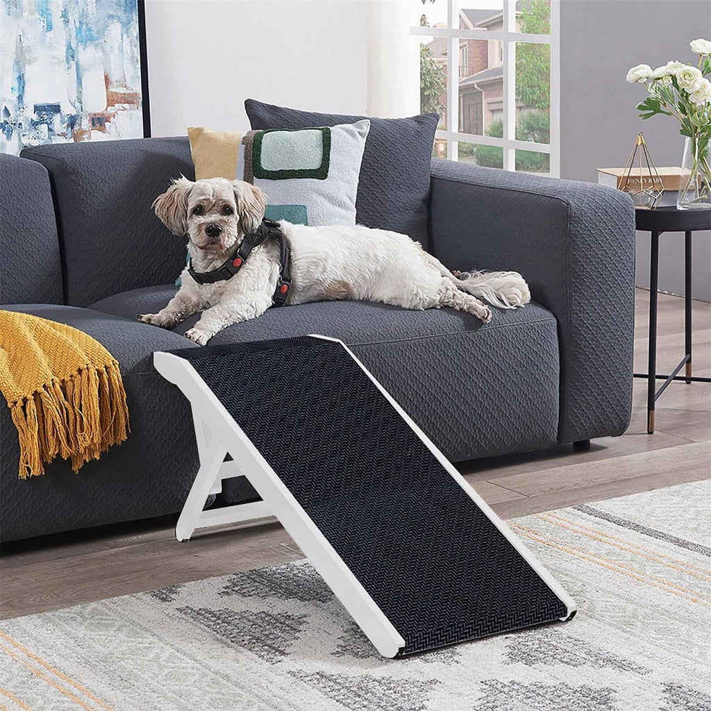 Foldable Wooden Pet Ramp Adjustable Height W5455