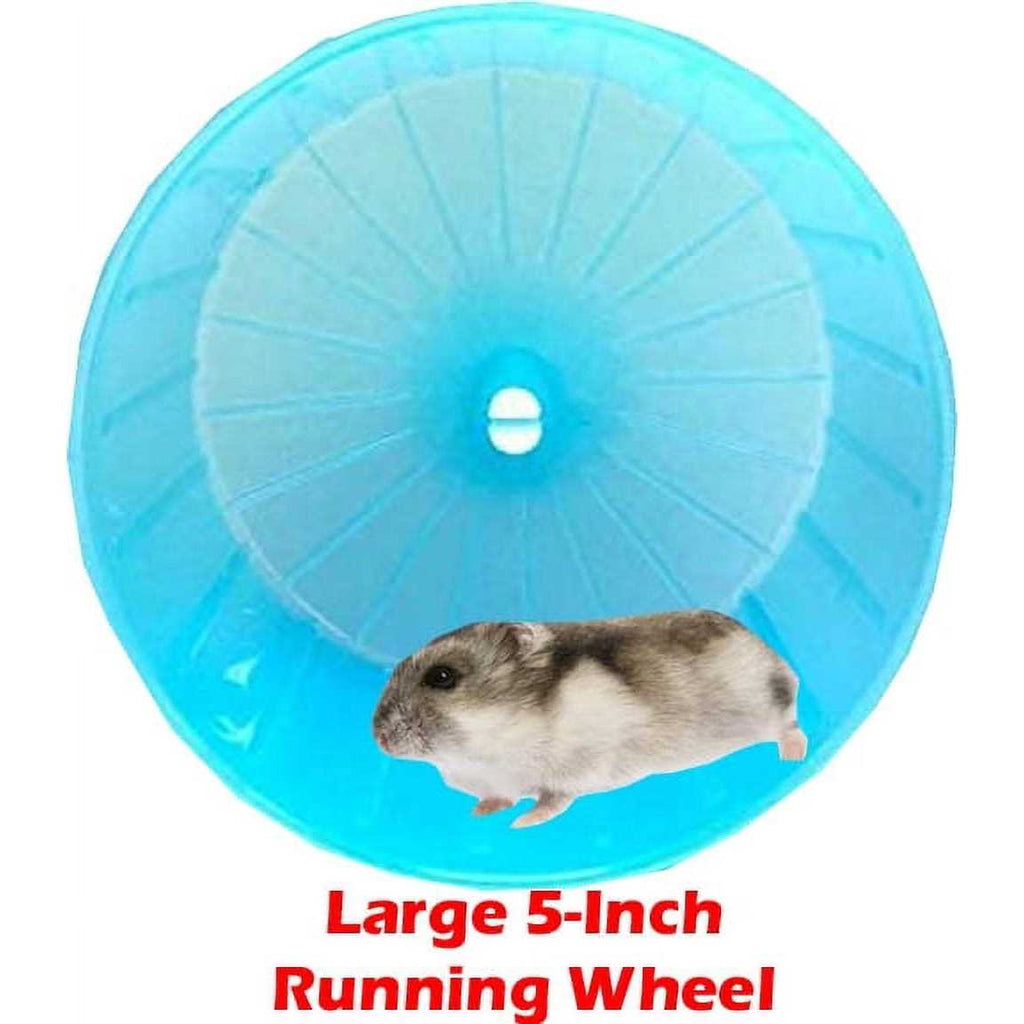 Pink Large 5-Levels Twin Tower Hamster Mouse Habitat Wire Animal Cage With Long Crossover Tube S2576