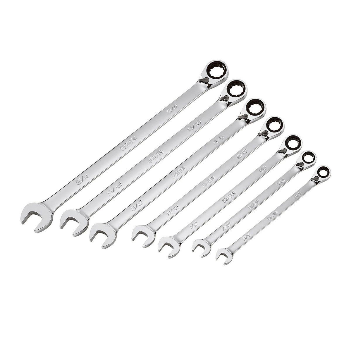 7 pc. Ratcheting Combination Wrench Set R950