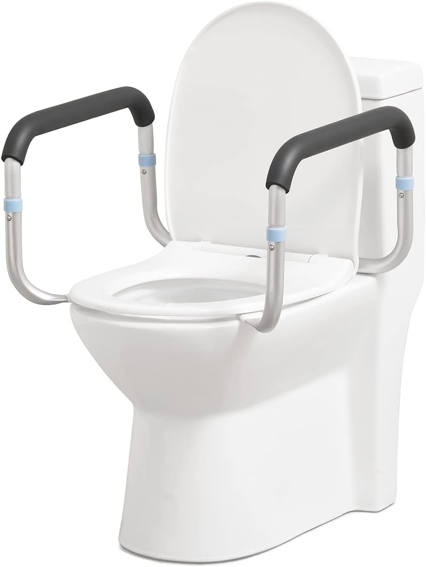 Adjustable Compact Toilet Safety Rail with Hand Rails A226